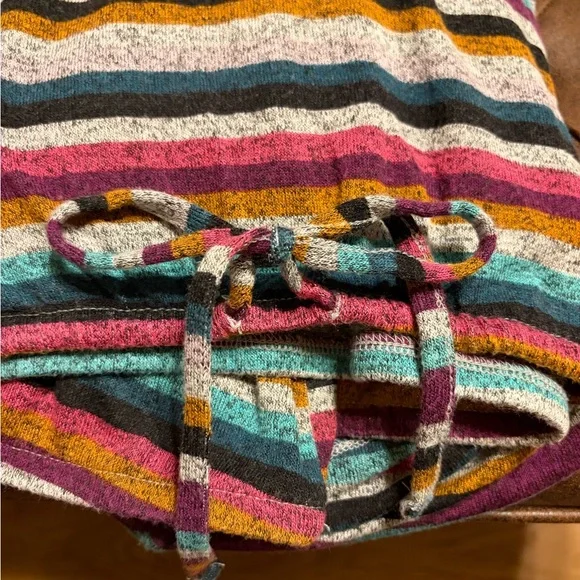 Lane Bryant Vibrant Striped Cowl Neck Sweater - Picture 2 of 4